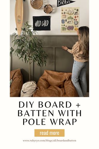 Board and Batten with Pole Wrap (or RODEBY from IKEA) reeded detail