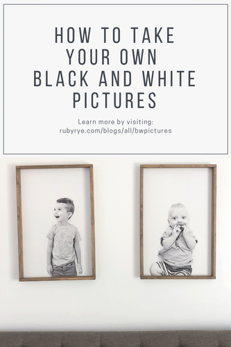 Take and edit your own Black and White Pictures!