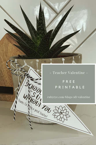 Free Valentine Printable for Teacher