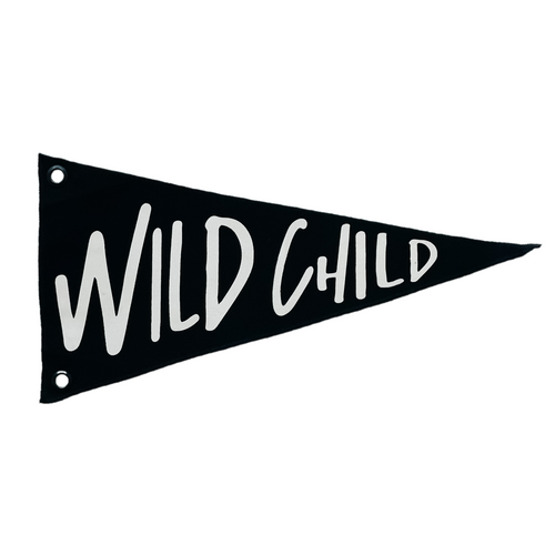 Wild Child Pennant | Black