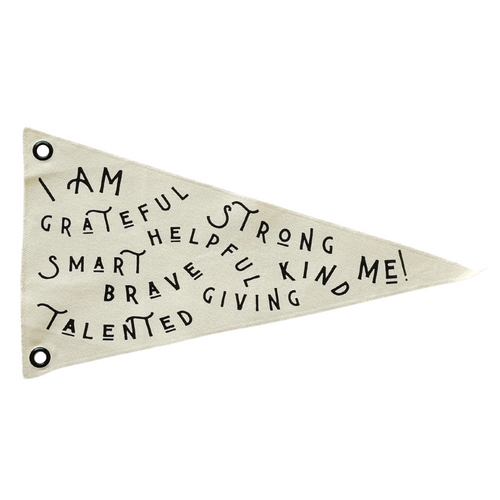Affirmations Pennant | Natural